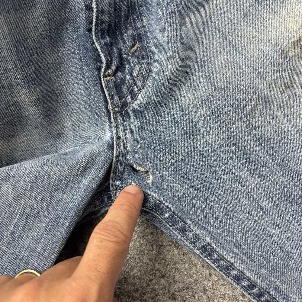 Levi's Jeans Mens 34x30 Y2K Straight Leg Medium Wash Painters Thrashed‎ Skater